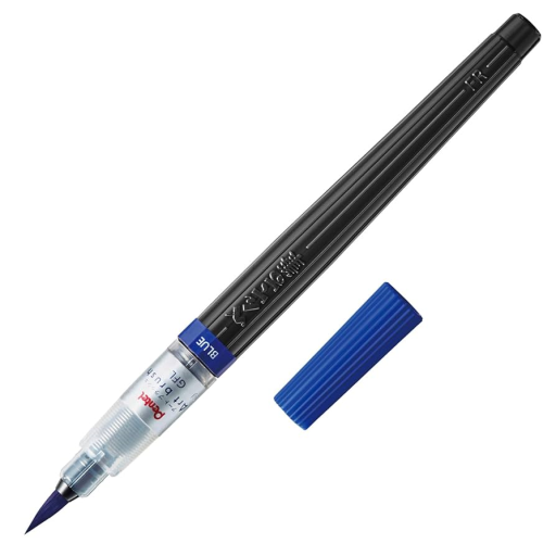 Pentel Arts Colour Brush 1PC Pack, Blue Ink