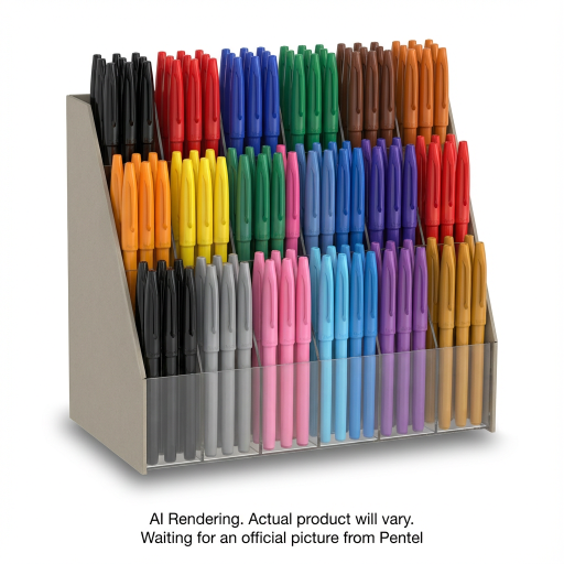 Brush Sign Pen Open Stock Display, 120PCS
