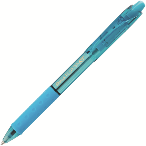 R.S.V.P. RT Colours Retractable Ballpoint Pen, (1.0mm), Sky Blue Barrel, Sky Blue Ink