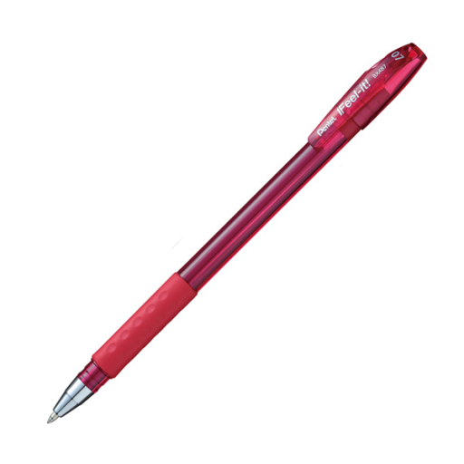Feel-It! Capped Ballpoint Pen, (0.7mm), Red Ink