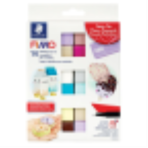 Set Pâte à Modeler Fimo Soft Foodie Fun 12 Couleurs, 1 Marqueur Permanent, 1 Outil de Modelage