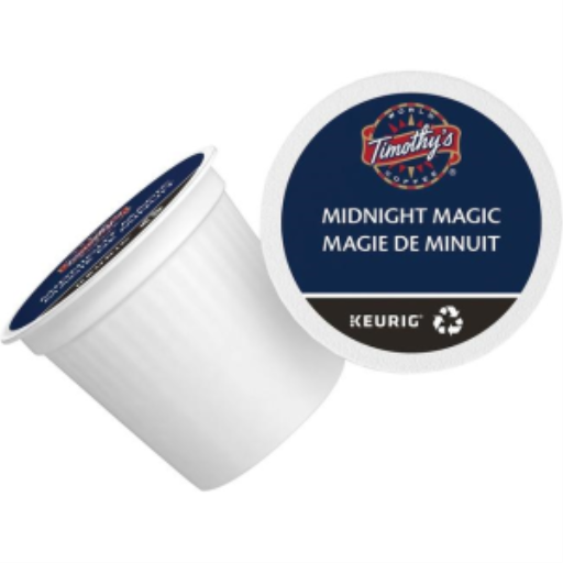 CAFÉ EN CAPSULE K-CUP TIMOTHY'S MIDNIGHT MAGIC TORRÉFACTION EXTRA FORTE-01026 24/BX