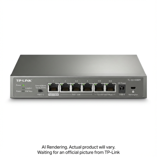 6-Port Gigabit Desktop Switch with 3-Port PoE+ and 1-Port PoE++