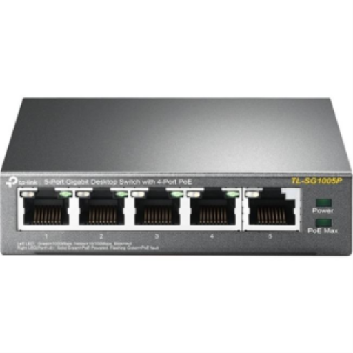 TP-Link TL-SG1005P V1 JetStream ? Switch de bureau Gigabit 5 ports avec 4 ports PoE