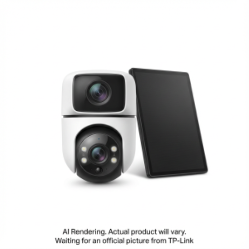 Solar-Powered Dual-Lens Pan/Tilt Security Camera Kit