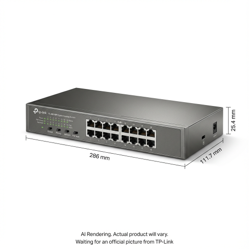 16-Port Gigabit Desktop Switch with 16-Port PoE+