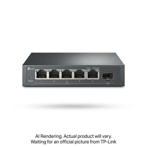 Omada 5-Port 2.5GBASE-T Easy Managed Switch with 1 10GE SFP+ Slot