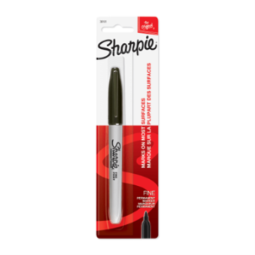 Sharpie Black Fine Tip Permanent Marker, 1 Unit