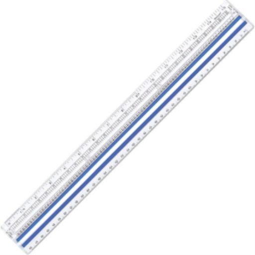 38cm/15" Magnifying Ruler – 1/16", 1/8" / 
Règle grossissante de 38 cm/15 po - 1/16 po, 1/8 po