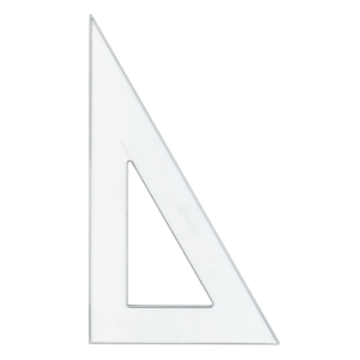 12" Styrene Triangle - 30/60 degree
Triangle de sturene de 12 po - 30/60 degres