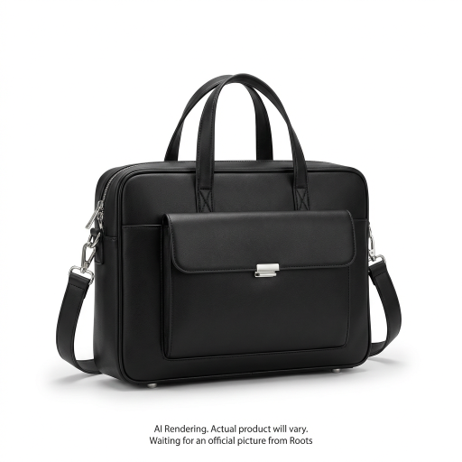 Rts Pu Laptop Satchel Black