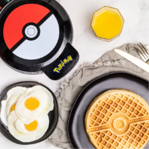 Pokémon Poké Ball Waffle Maker – Non-Stick Electric Waffle Iron – Gotta Catch ‘Em All Breakfast