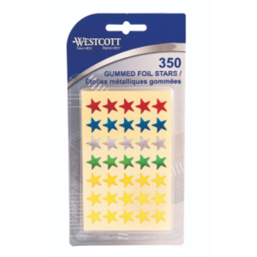 Assorted Coloured Stars, 350/Pkg. / 
Étoiles couleurs assorties – paquet de 350