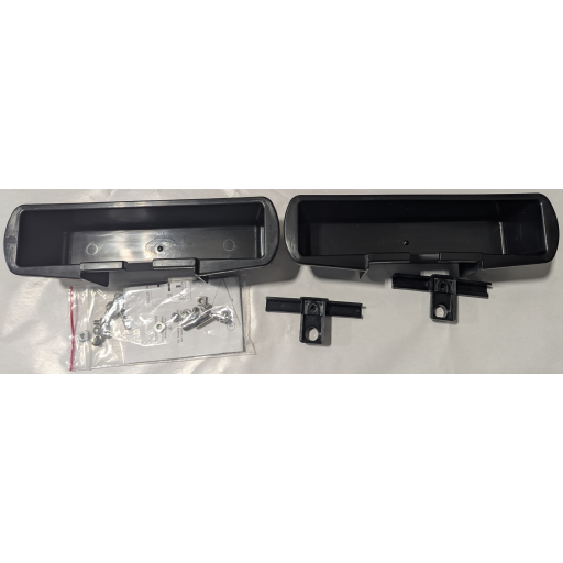 (Formulaire ACEUM ci-joint) KIT DE 2 CONTENEURS TITAN ET CROCHETS NOIRS, VIS POUR ÉTAGÈRE AVEC PANNEAUX NOIRS
