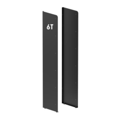 (formulaire ACEUM ci-joint) Panneau latéral Rakabot Titan 6 Tier au fini poudre noir mat