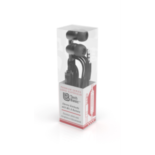 Bulk Earbuds w/ Mic, Premium