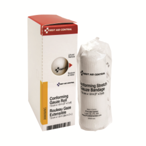 Conforming Stretch Gauze Bandage, 7.6 cm x 1.8 m (3" x 2yd), 1/box