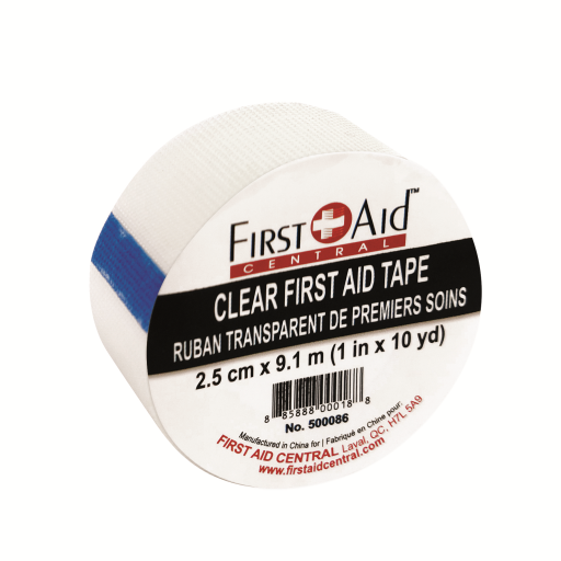 First Aid Transparent Tape, 1"x30'