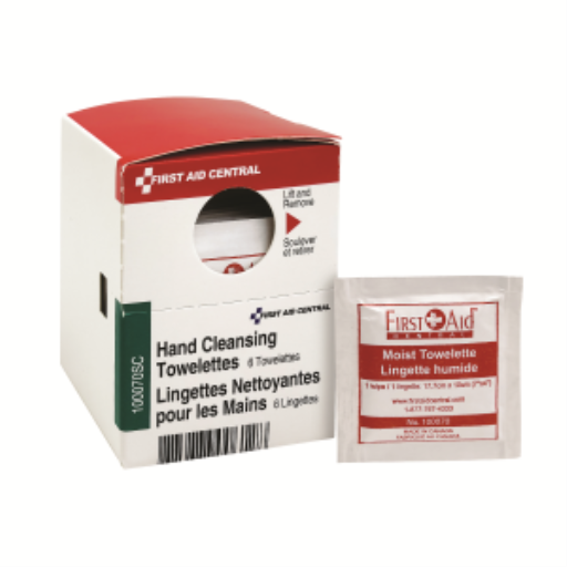 Hand Cleansing Towelettes, 6 per Box