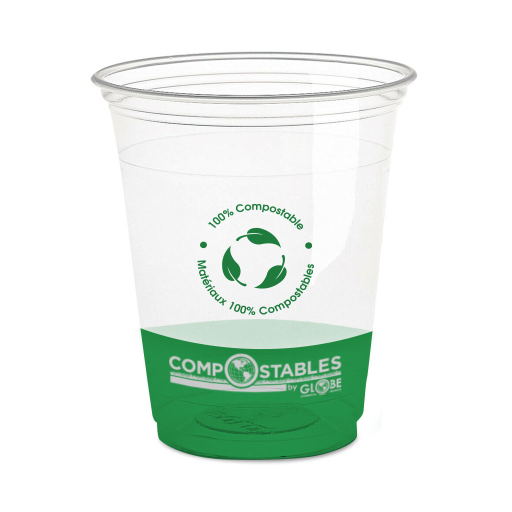 Clear PLA Cold Cups - 20 Oz, Pack of 50