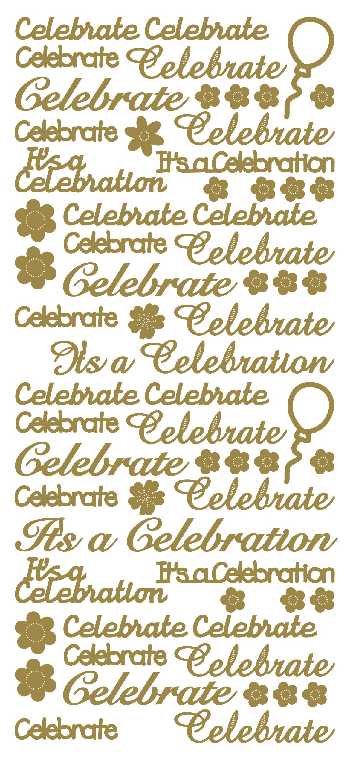 Peel Off Stickers - Celebrate