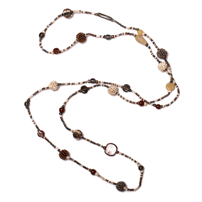 Collier Long à Boules