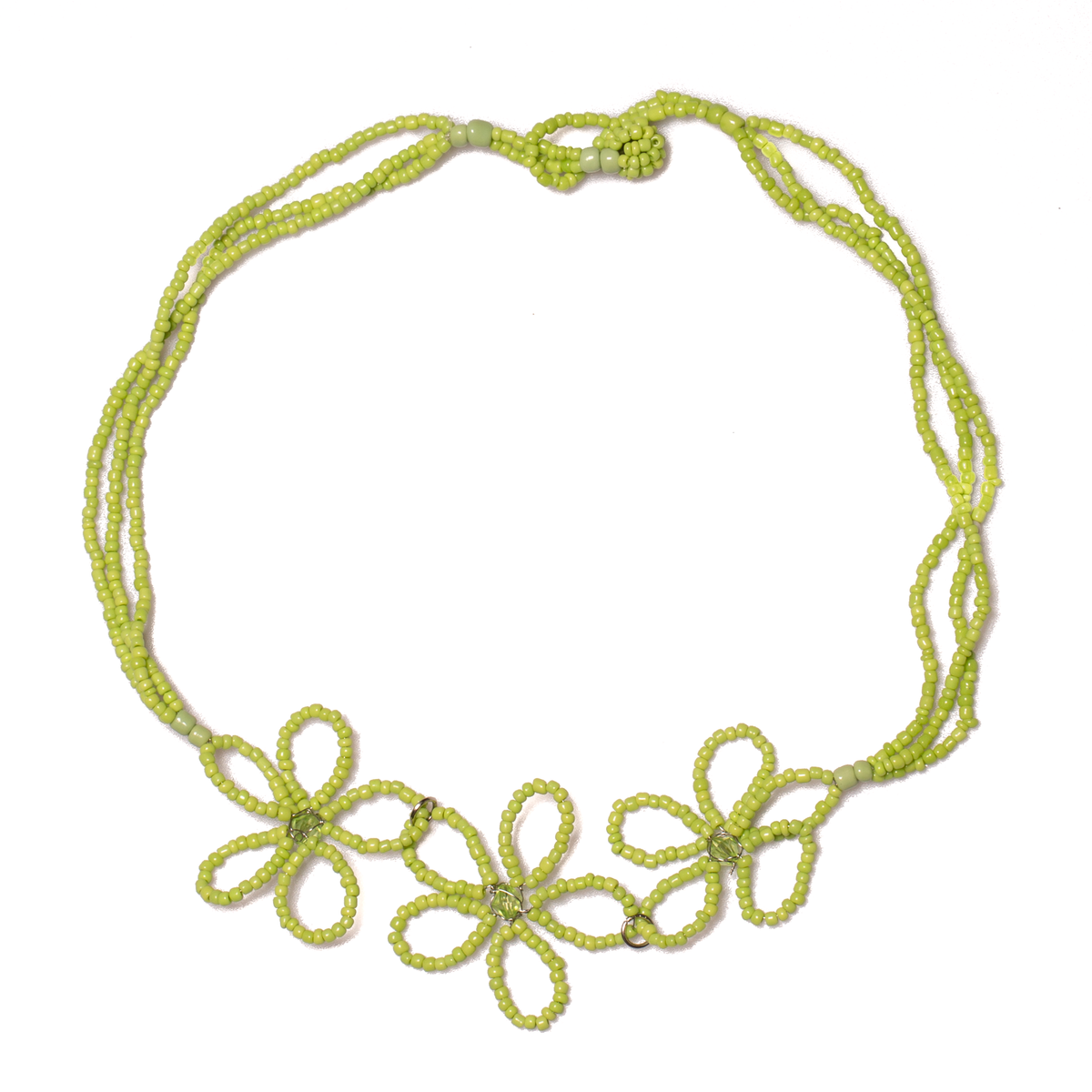 Collier de fleurs en perles