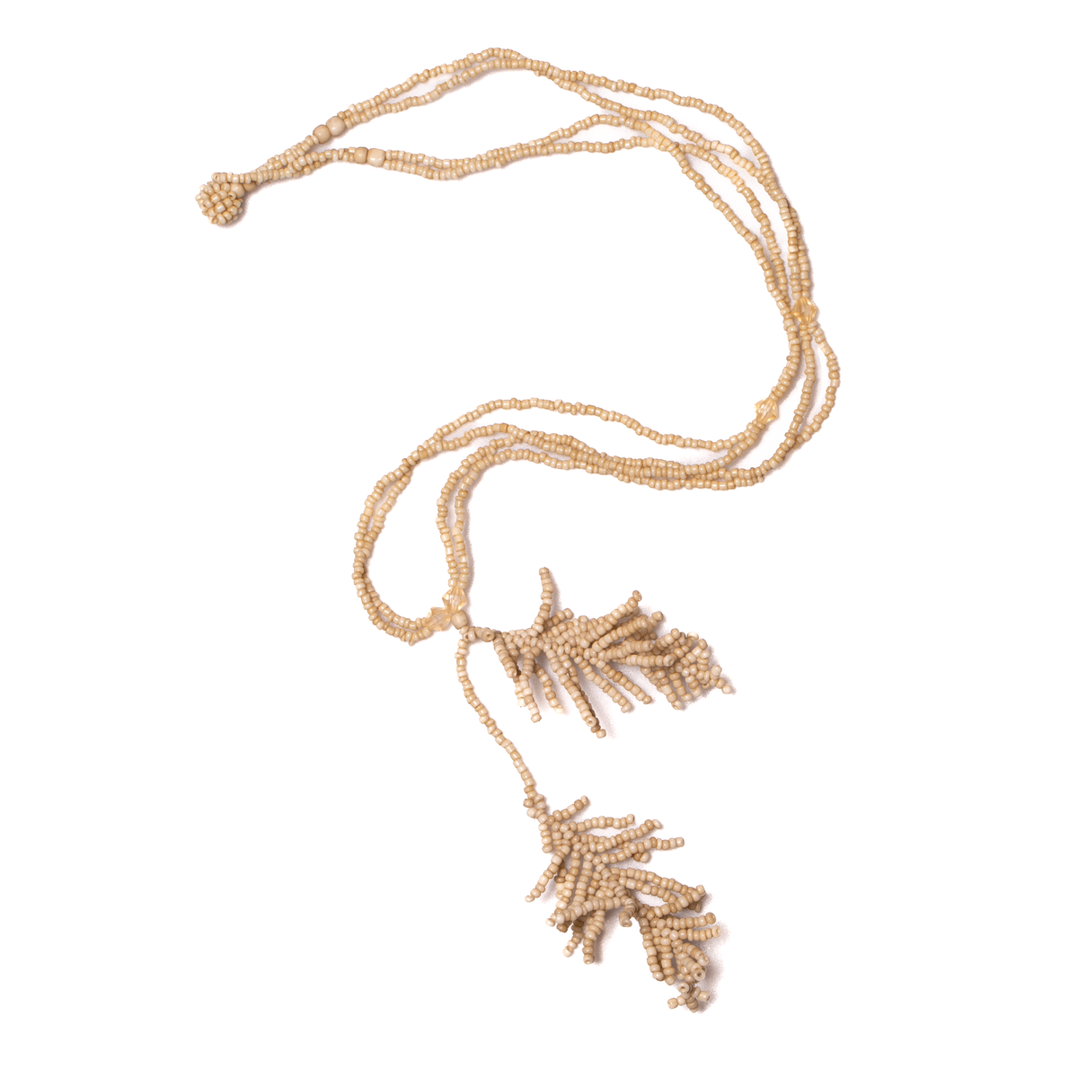 Collier feuille perlée