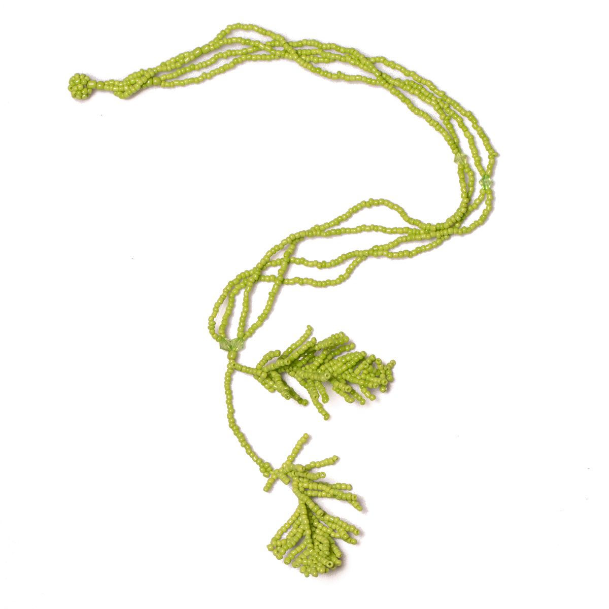 Collier feuille perlée