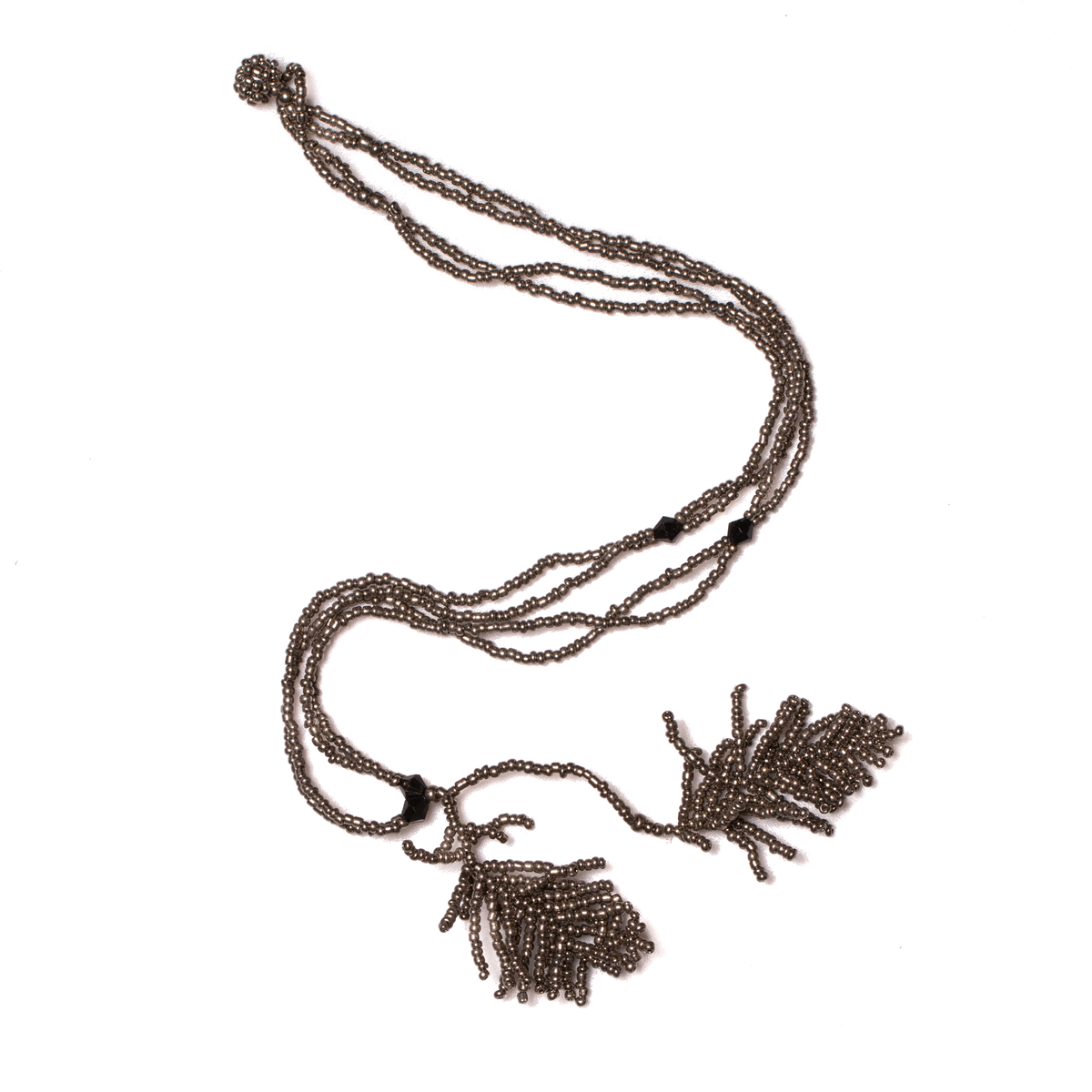 Collier feuille perlée