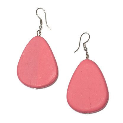 Wooden Pebble Earring