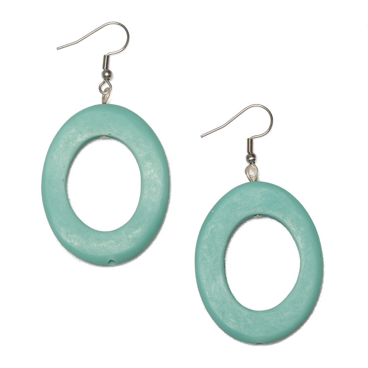 Boucles d'oreilles créoles en résine