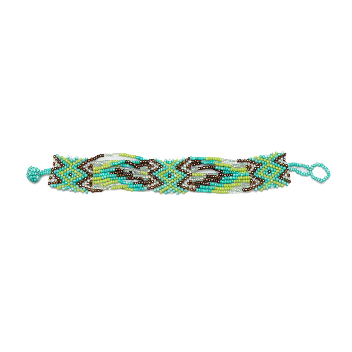 Bracelet enveloppant étroit de style aztèque