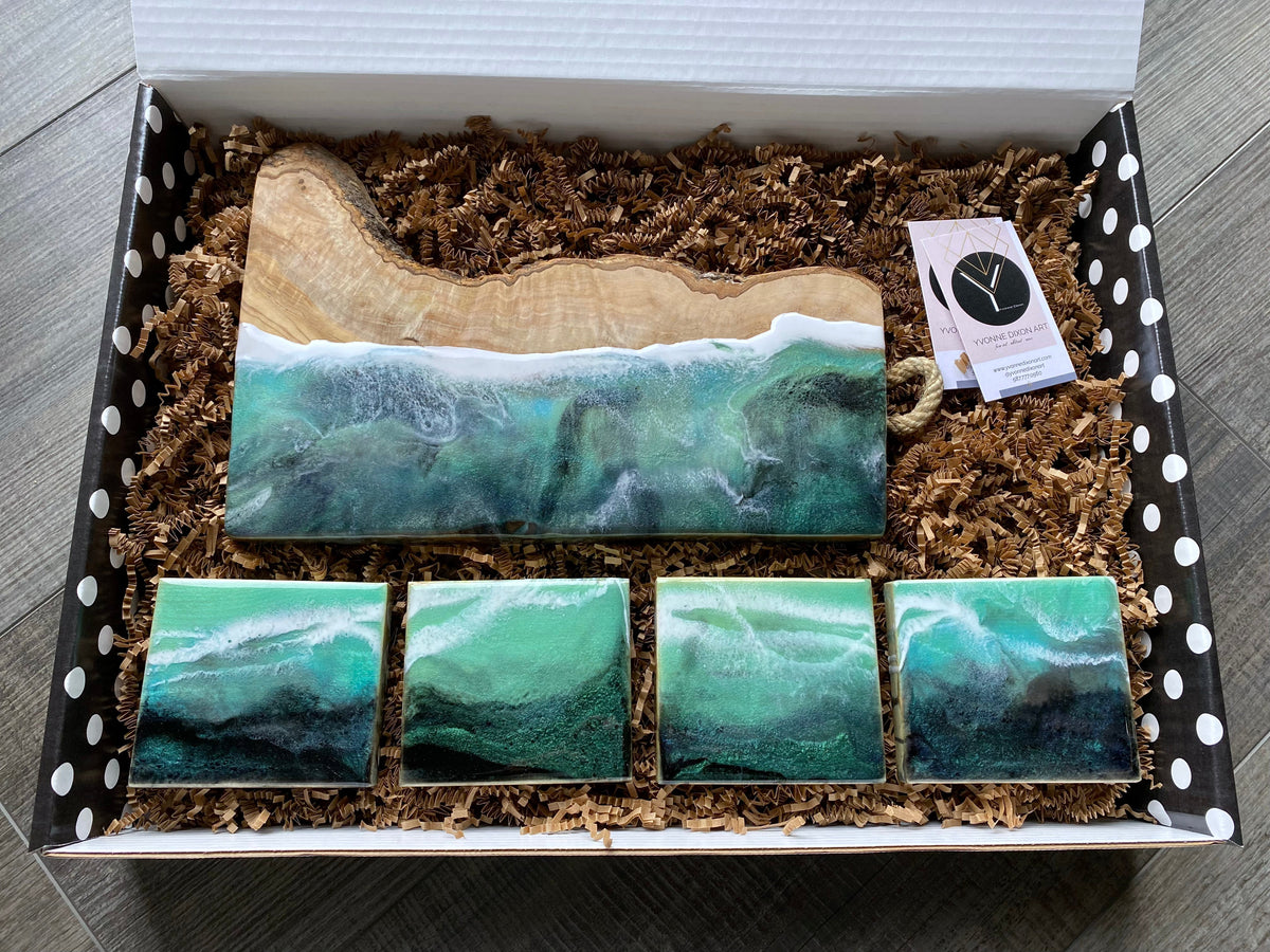 Coffret cadeau de planche de charcuterie