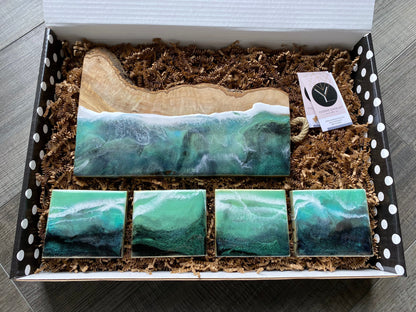 Coffret cadeau de planche de charcuterie