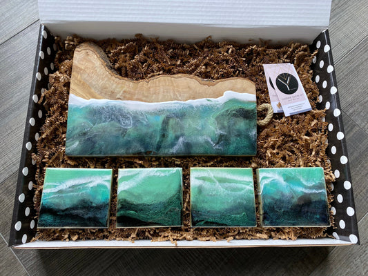 Coffret cadeau de planche de charcuterie