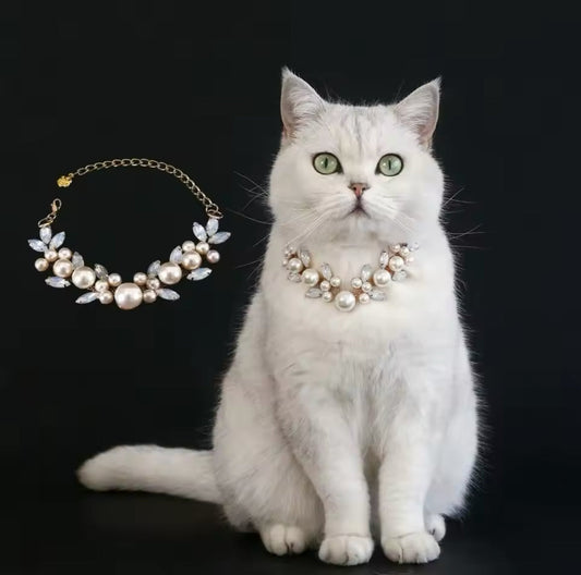 Queen of Pearls Necklace – Luxury Pearl Pet Necklace