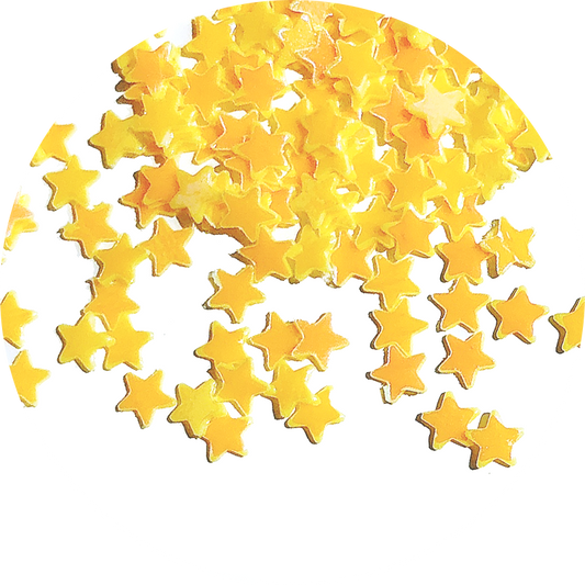 Paillettes étoile jaune à 5 branches