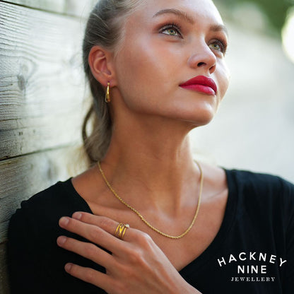 ULYANA: Rope Chain Gold Necklace - 28 Inches