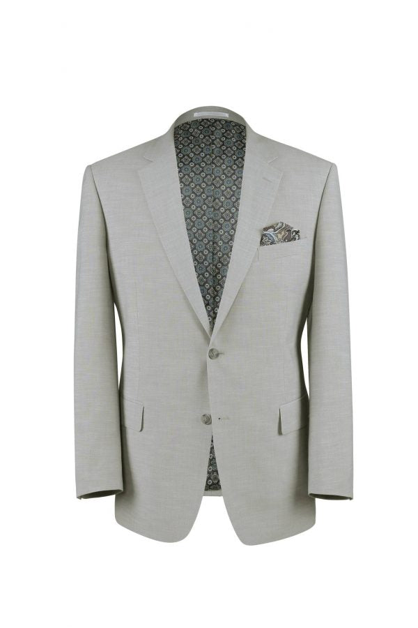 CRÉEZ VOTRE PACKAGE : Costume gris clair slim (Le package comprend un costume 2 pièces, une chemise, une cravate ou un nœud papillon, une pochette assortie et des chaussures)