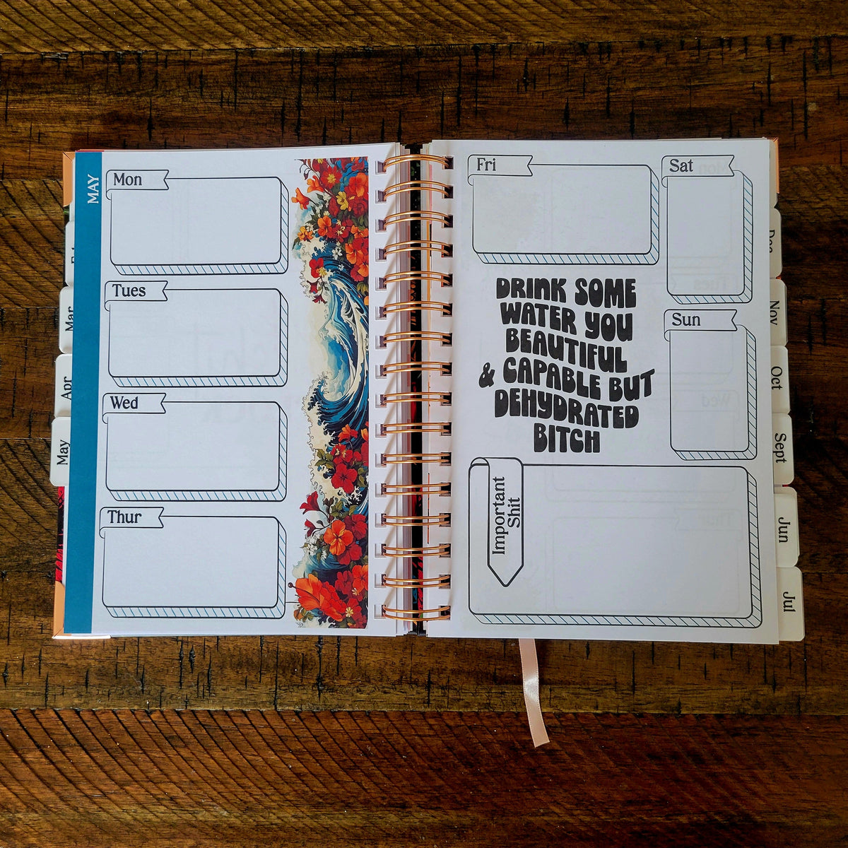 Seize The Fucking Day Undated Sweary Planner | Day Planner
