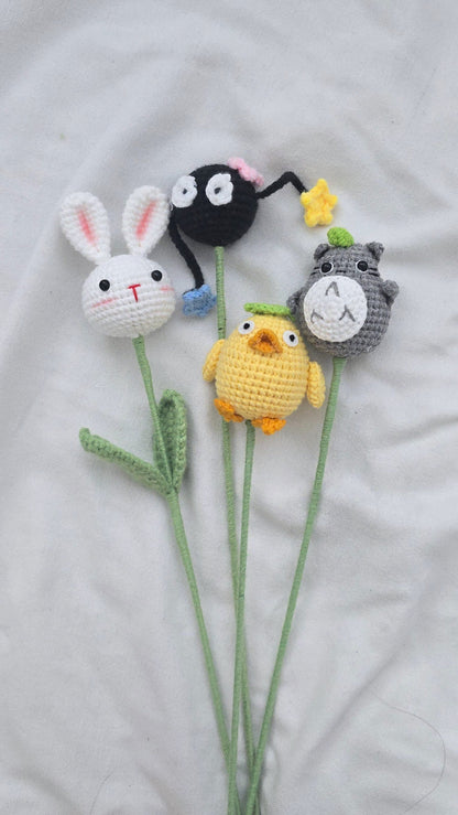 Amis fleuris : Totoro, les Esprits-Canards, les Susuwatari et les Lapins