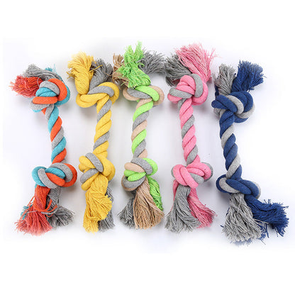 Cotton Rope Dog Toy - Durable Knot Chew & Tug Toy for Dogs