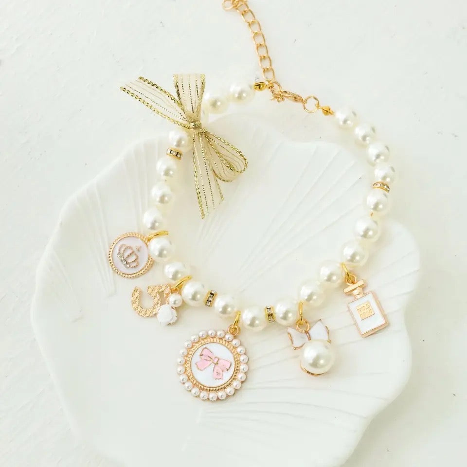 Coco Chewnel Pearl Dog Collar