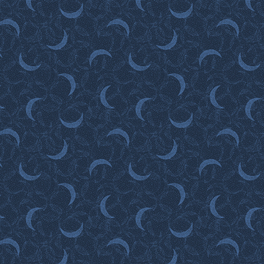 Celeste - Camelot Fabrics - Moondust - Navy