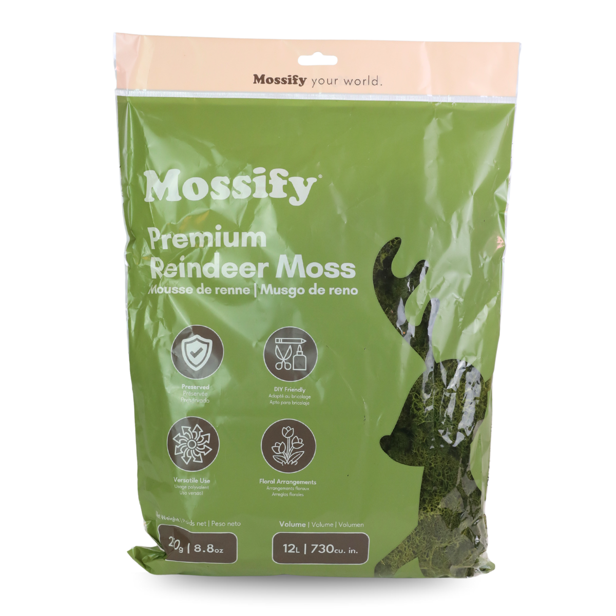 Premium Reindeer Moss Bag