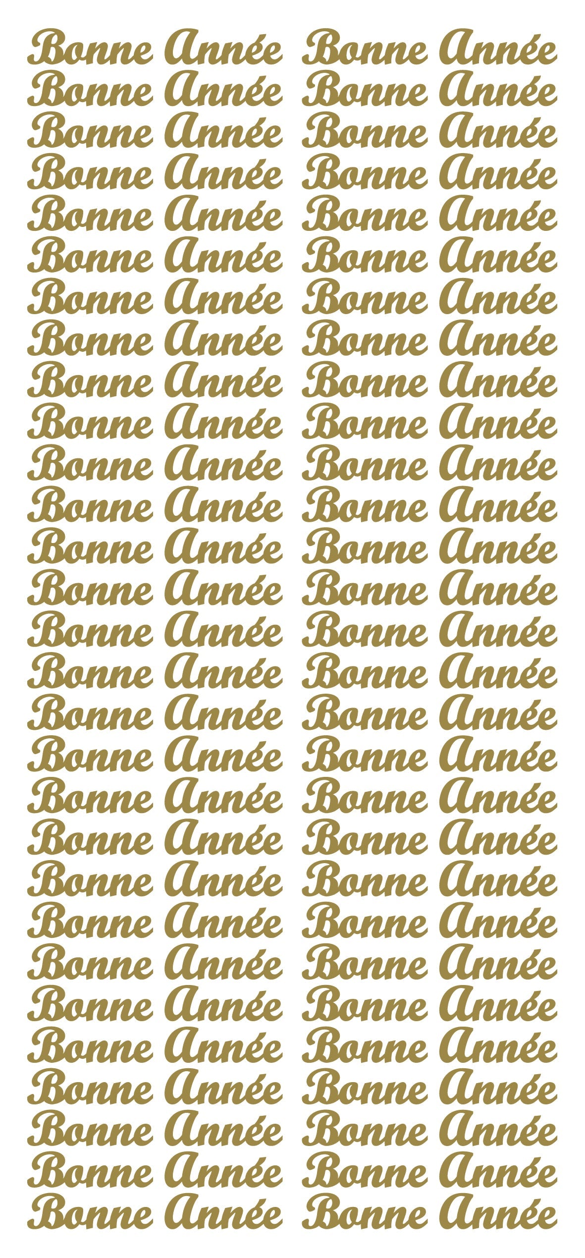 Autocollants à décoller - Bonne Année
