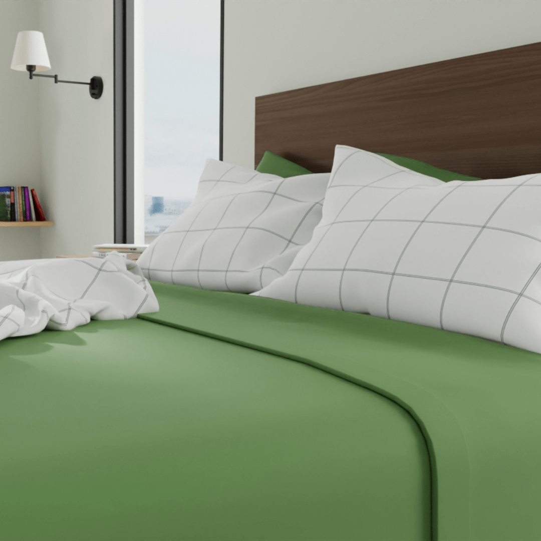 Parure de draps en percale de coton biologique essentielle