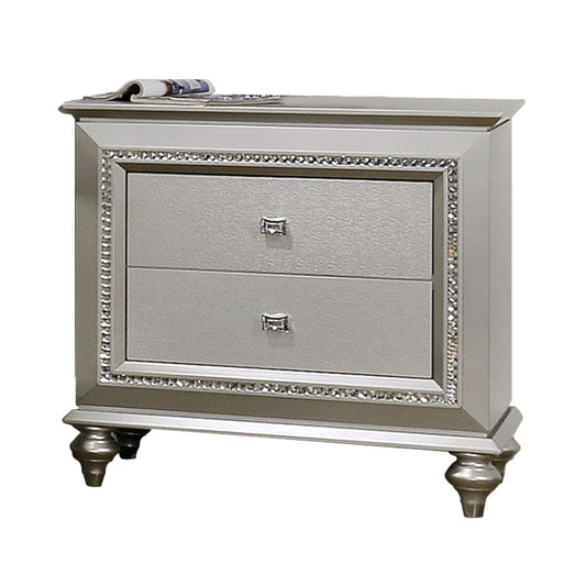 Table de chevet LED Muskan Glam - Champagne