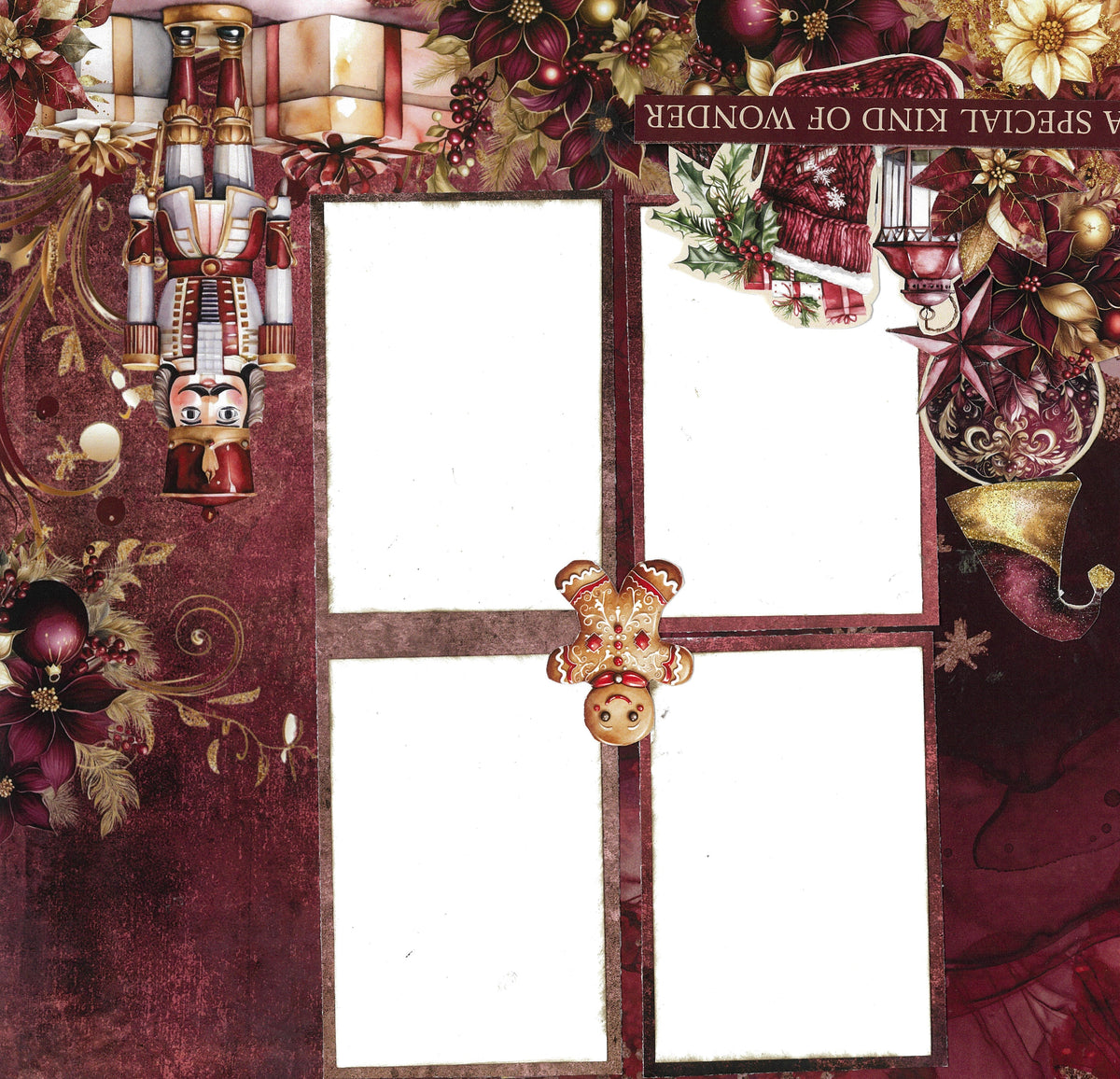 3Quarter Designs Sugarplum Wreath 12x12 Design Paper & Diecuts Set